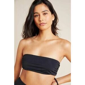 Mara Hoffman Abigail Bandeau Bikini Top - L Black